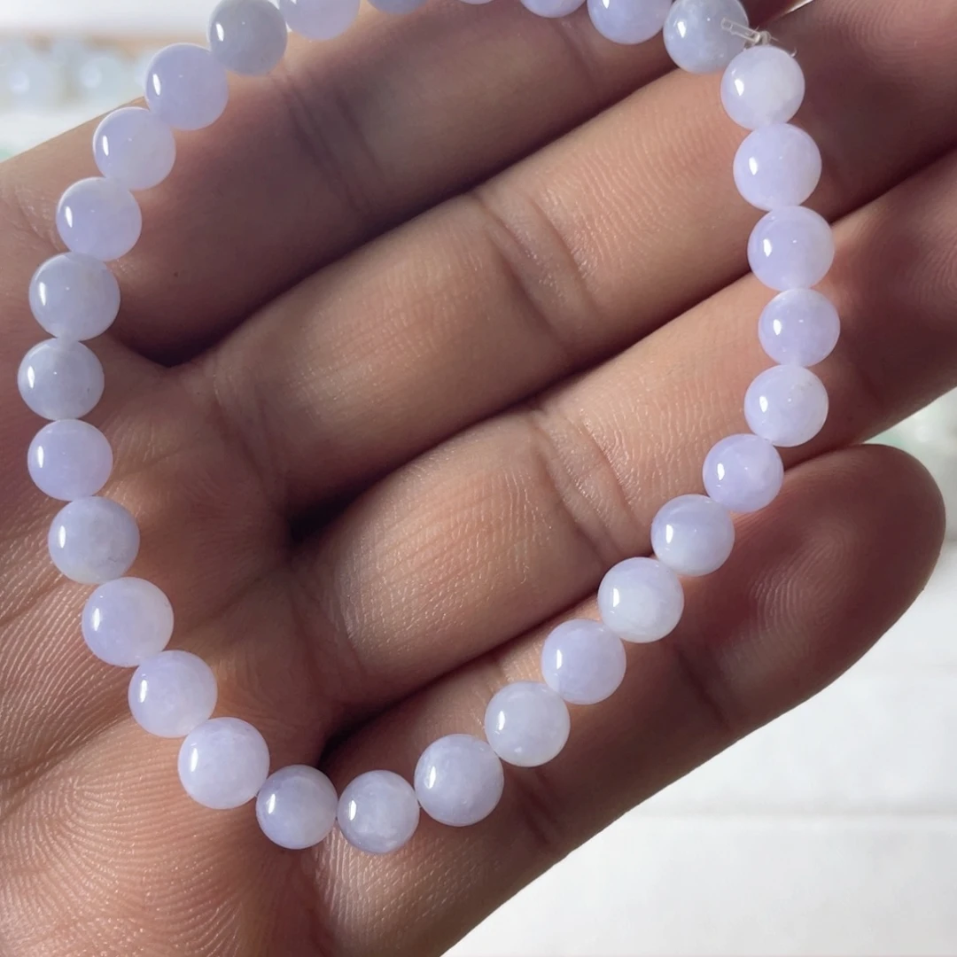 散珠翡翠翡翠紫色手串