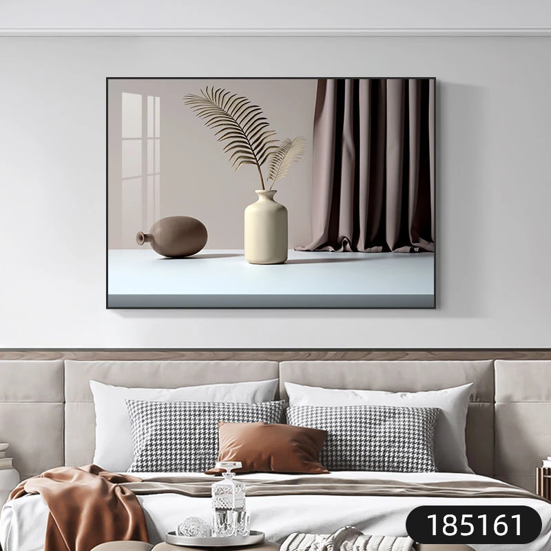 卧室装饰画现代简约床头挂画新款主卧背景墙画轻奢高级感壁画