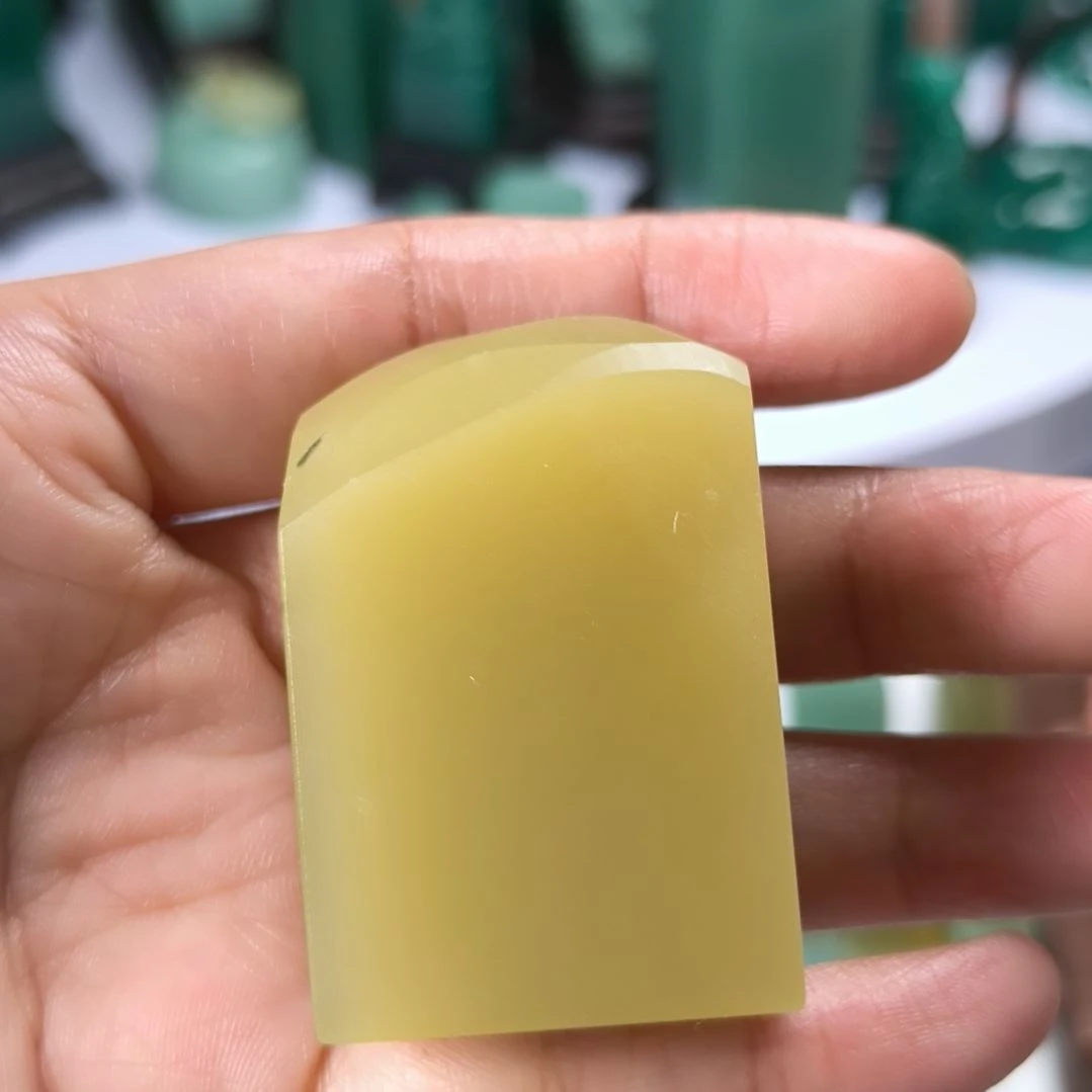 寿山石印石云南蓝印章软地的