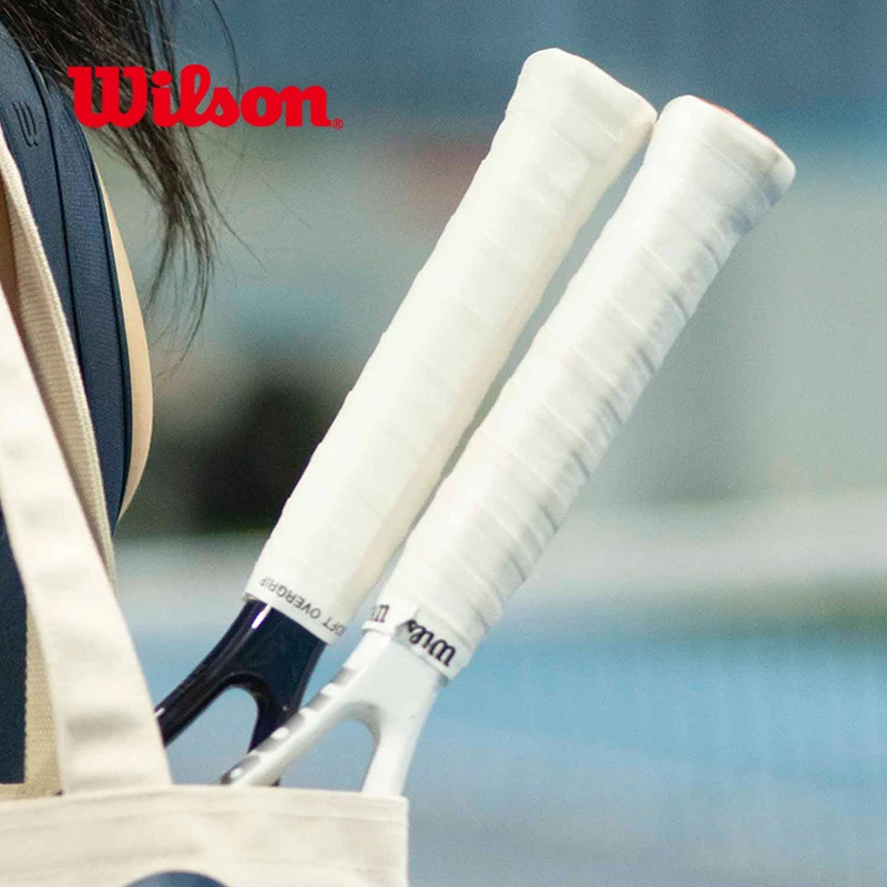 Wilson/威尔胜白色粘性舒适专业吸汗带网球拍手胶拍法网手胶