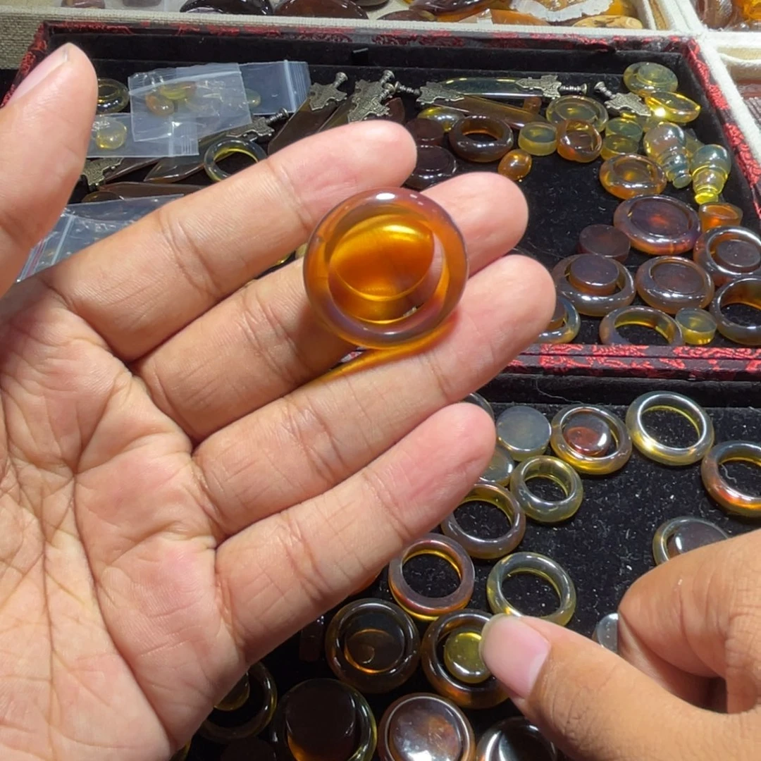 未镶嵌琥珀裸石特色戒圈
