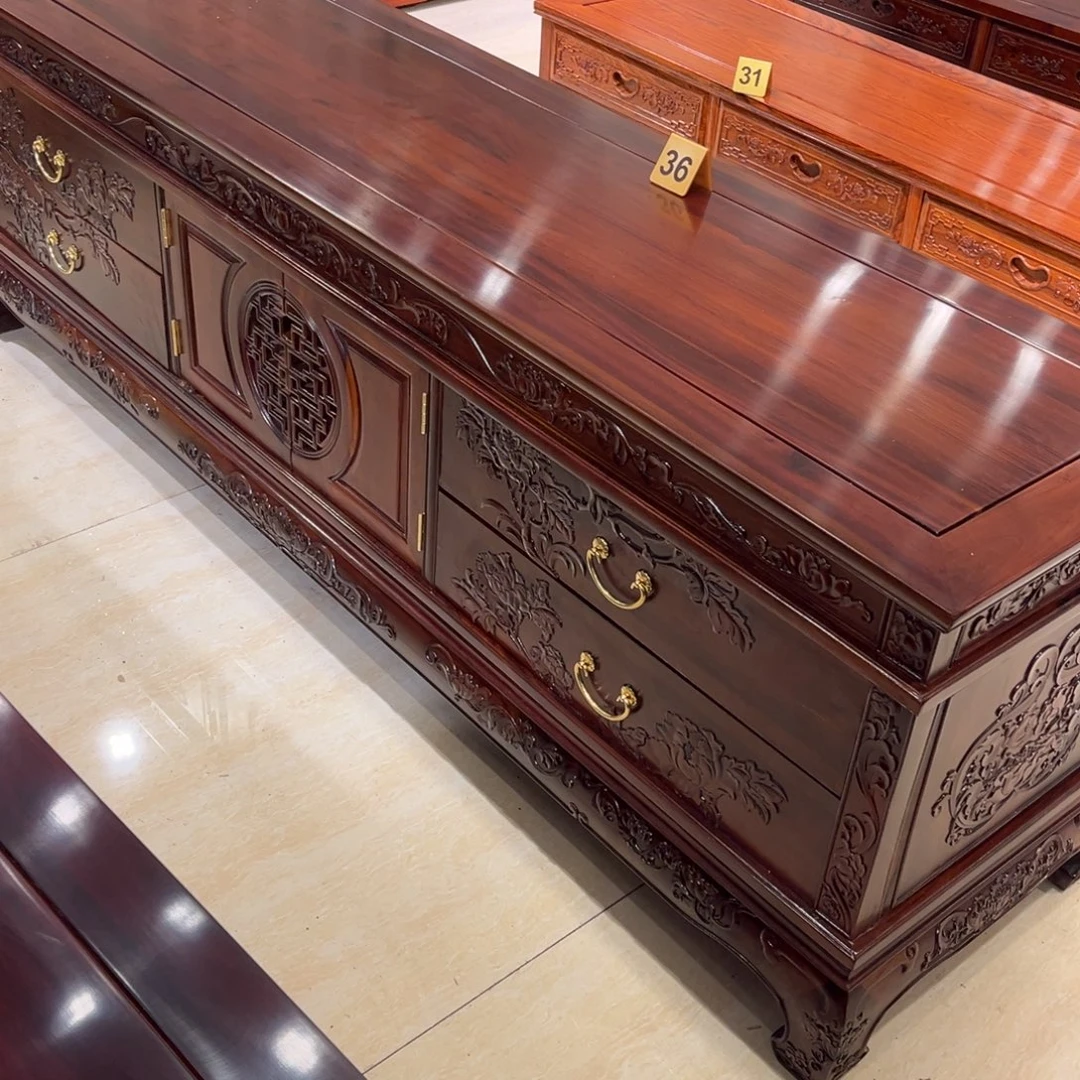 醒***嗡黑酸枝木类置物架36号非洲酸枝木电视柜