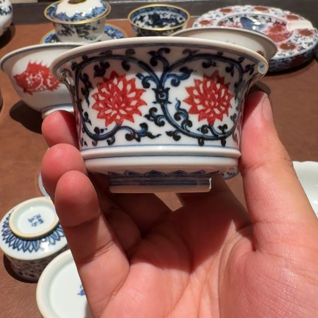 缠枝莲釉里红（微瑕福利）