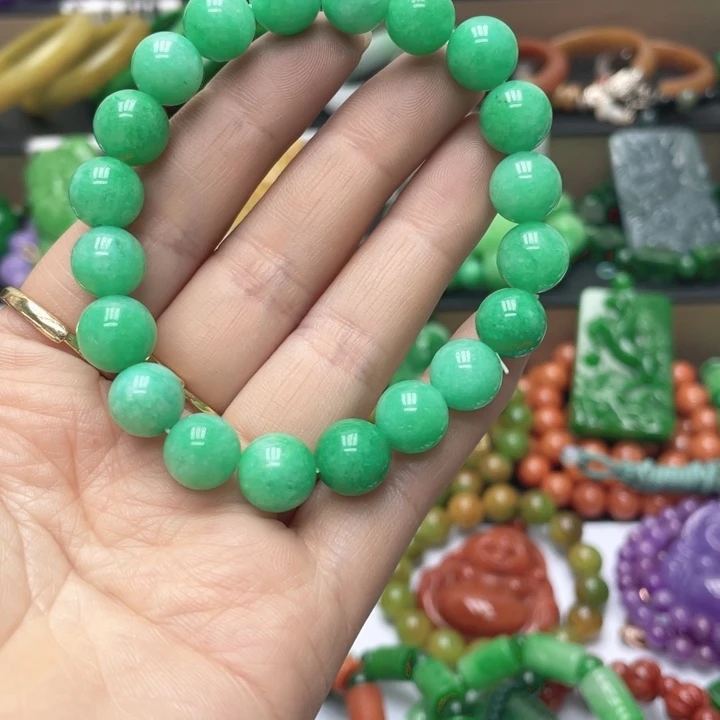 翡翠未镶嵌颈饰手链75