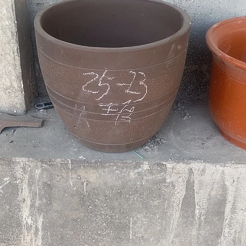 中国宜兴紫砂花盆，