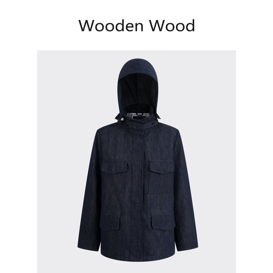 Wooden Wood“暮色旅人”休闲旅行牛仔外套收腰设计小众设计P25049