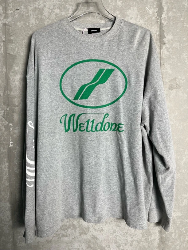 未使用 WE11 DONE S*1/Welldone字母logo长袖/07984/JP