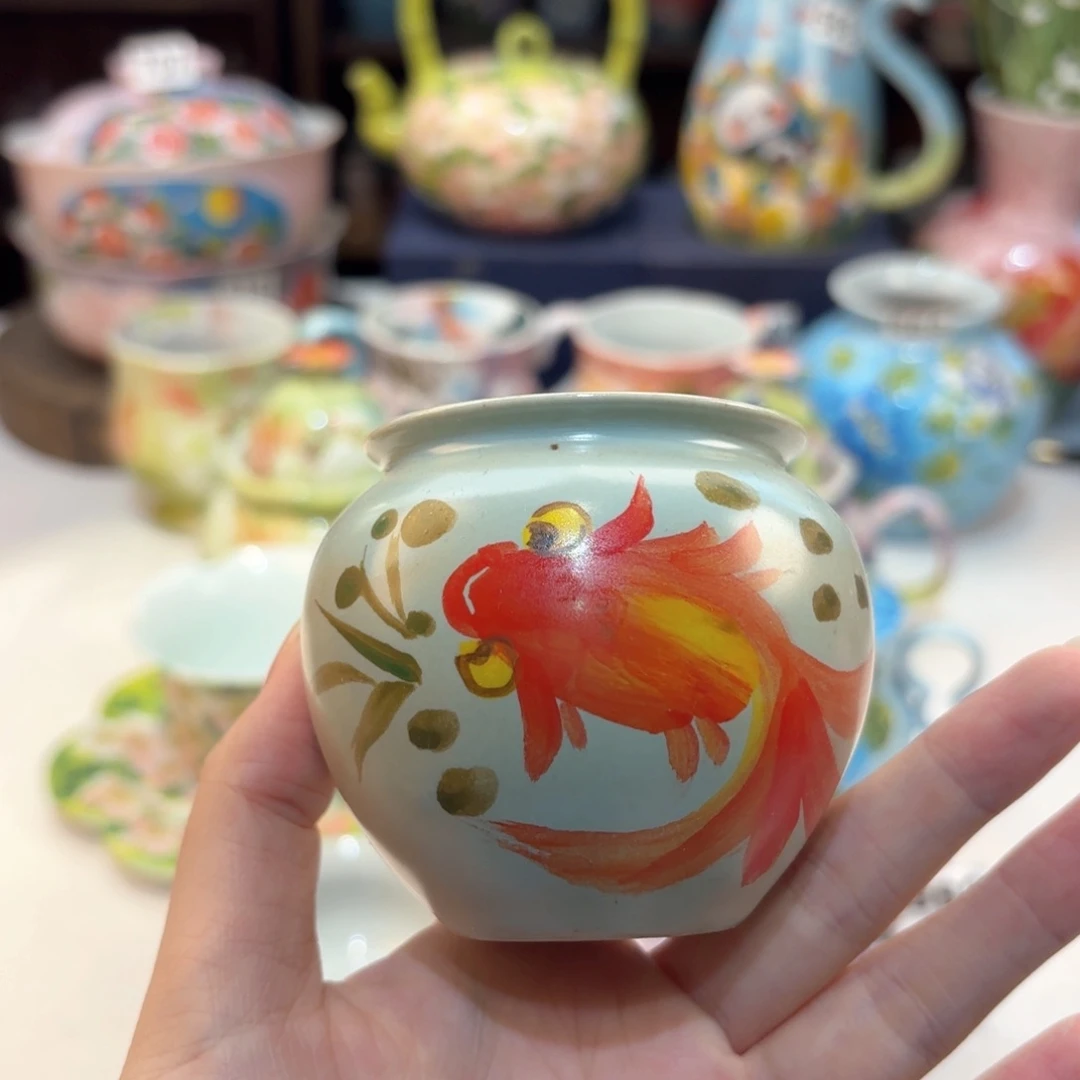 景德镇手绘高温釉下彩陶瓷茶具