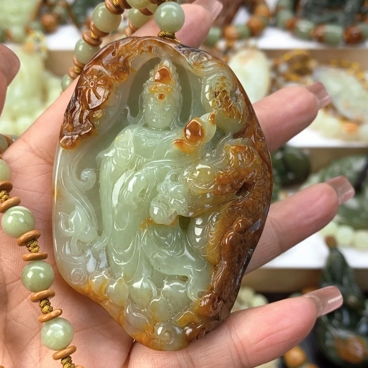 【闪购商品】透闪石质玉挂件未镶嵌