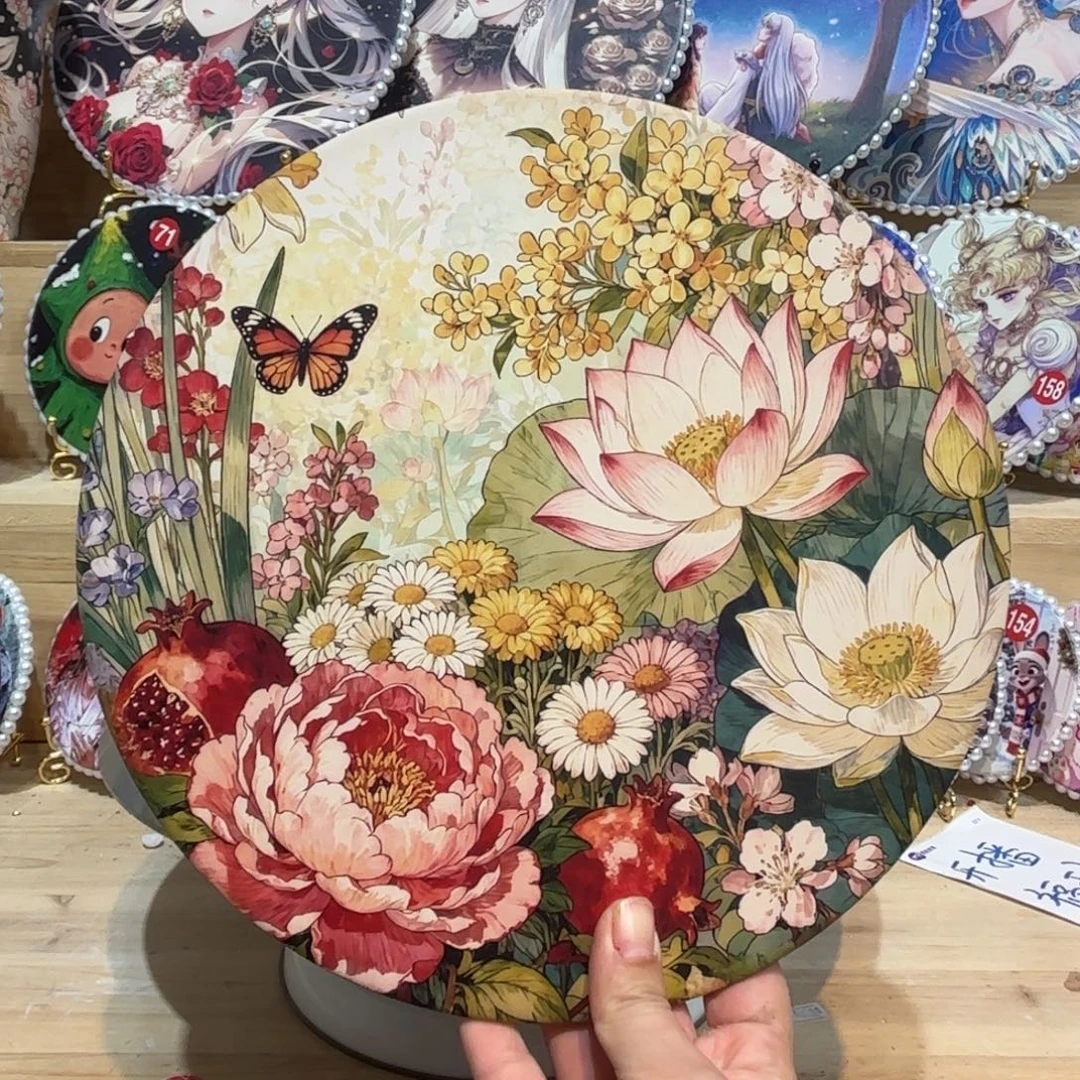 米***虫景德镇手绘花盆陶瓷