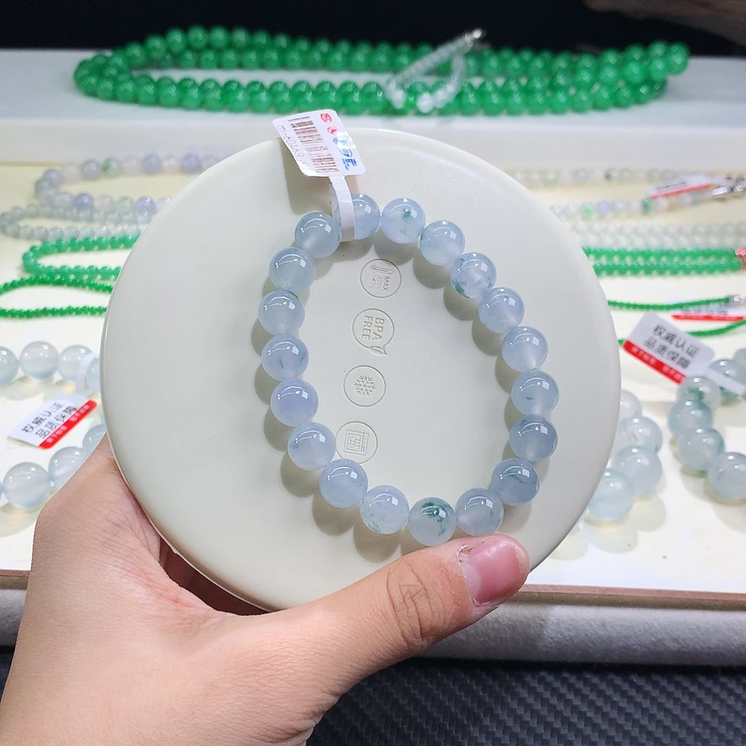 翡翠未镶嵌手链卡10