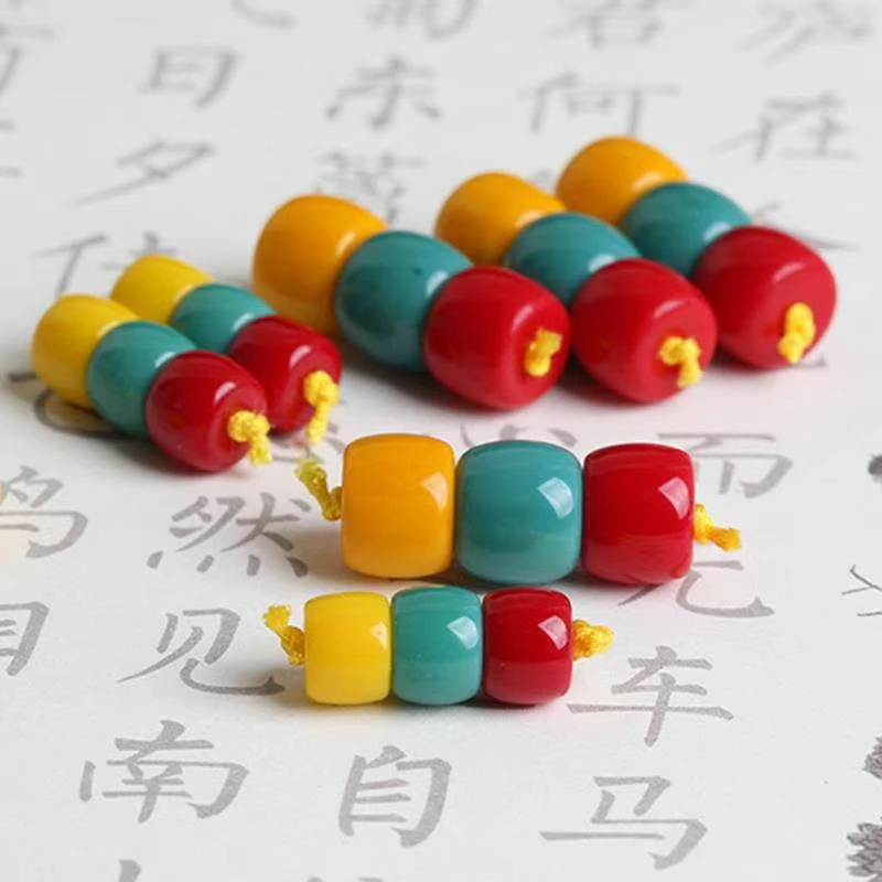 311 红绿灯雪巴琉璃配珠8*10mm