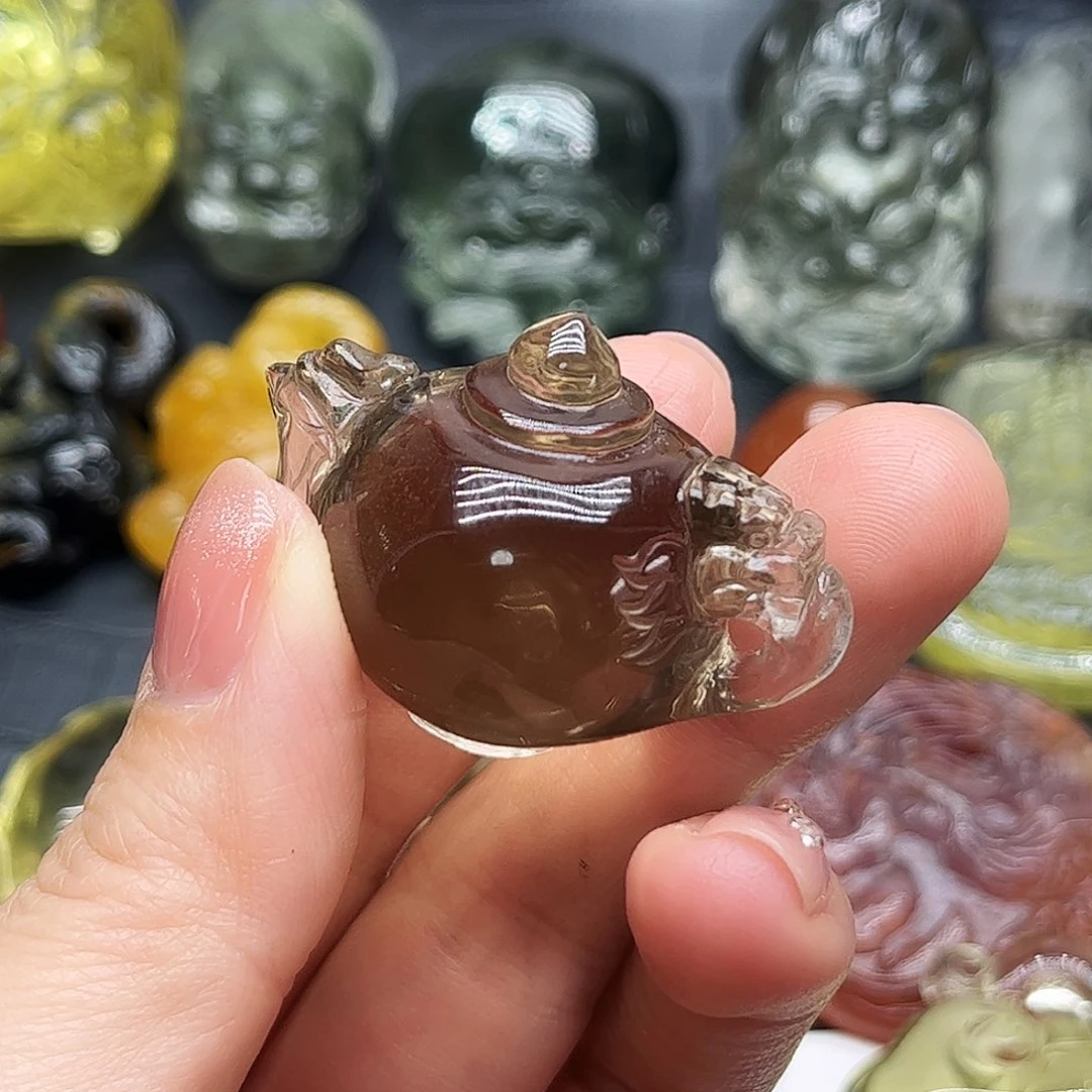 水晶项链未镶嵌榴***骨