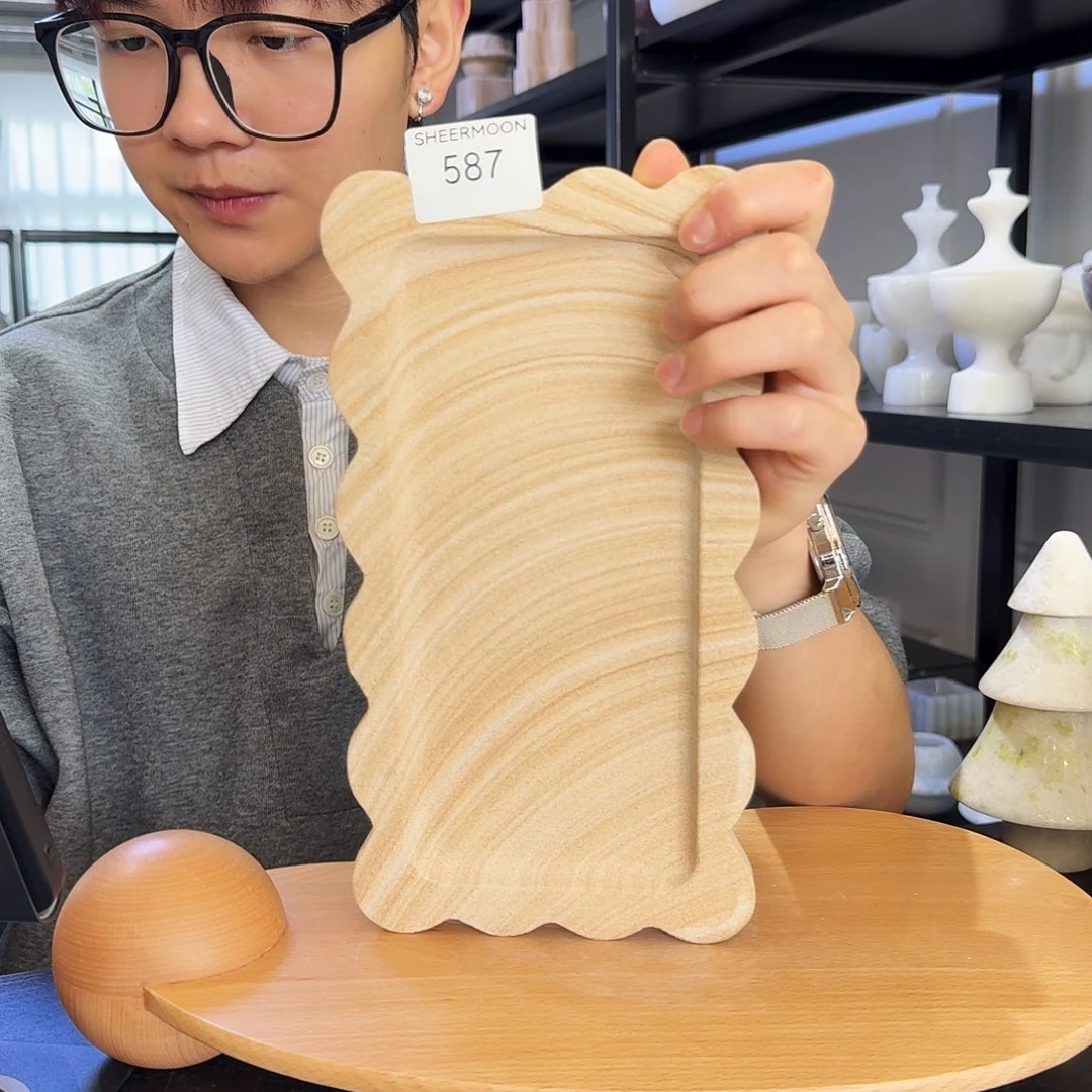 大理石587砂岩饼干盘