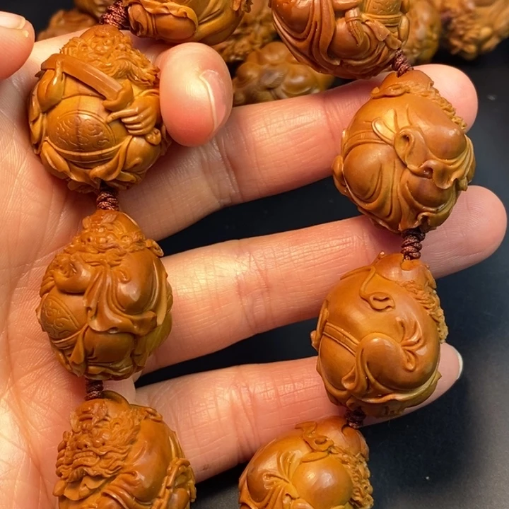 ****王橄榄核手串/手链钟馗手串
