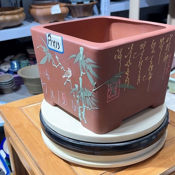 紫砂花盆紫砂花盆