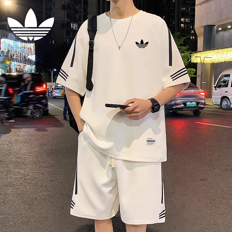 一折专区丨男士裤子套装帅气男半袖男士休闲运动套装百搭短裤