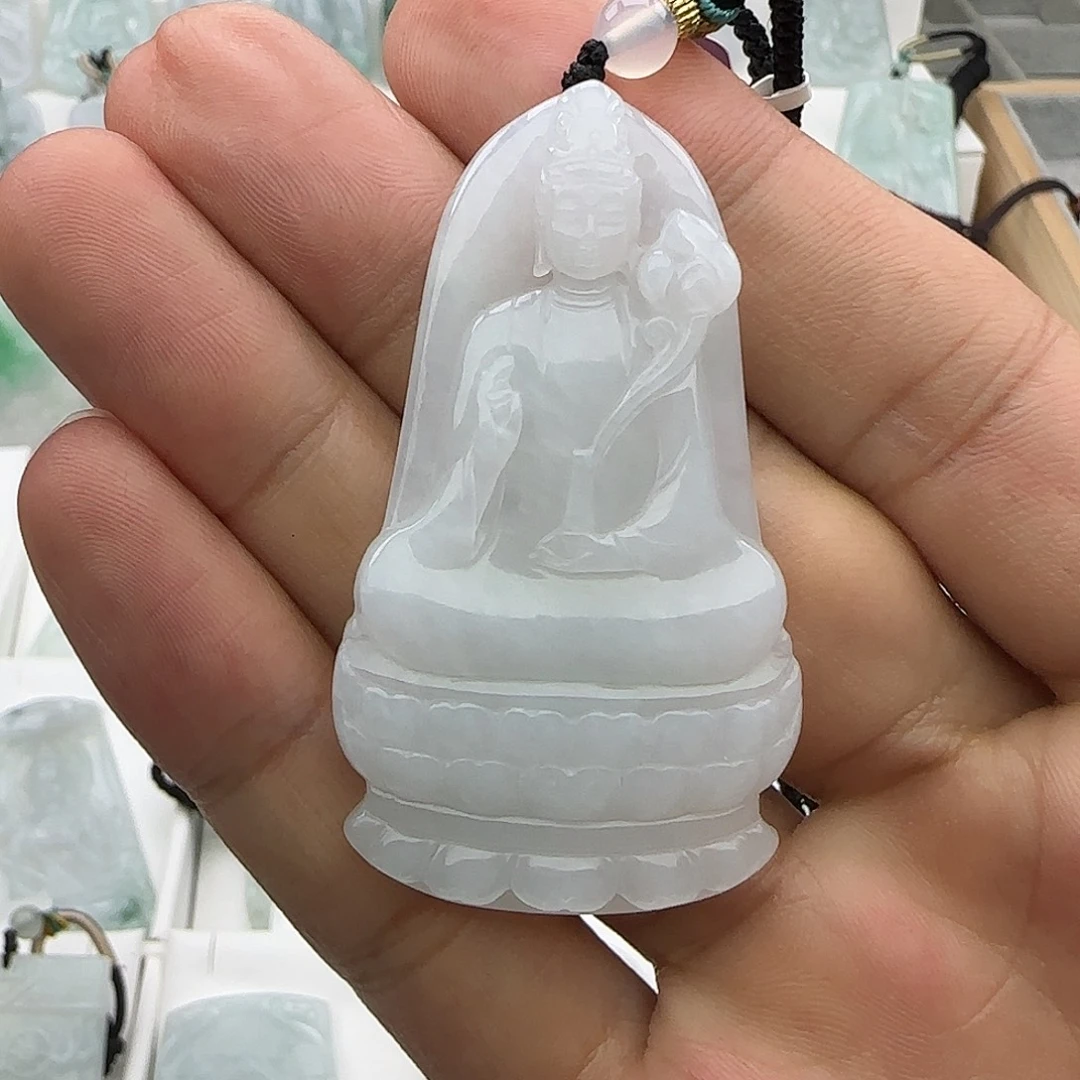 次***開翡翠未镶嵌颈饰翡翠