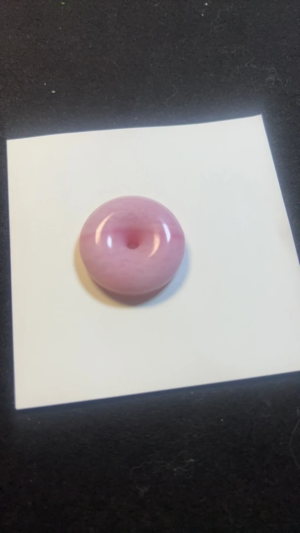 定制款独山玉芙蓉粉平安扣