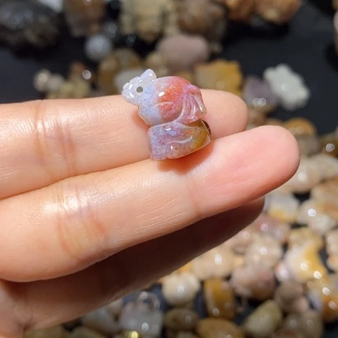 【闪购商品】硅化玉吊坠(不含链)未镶嵌