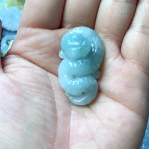 翡翠颈饰未镶嵌天然缅甸翡翠a货