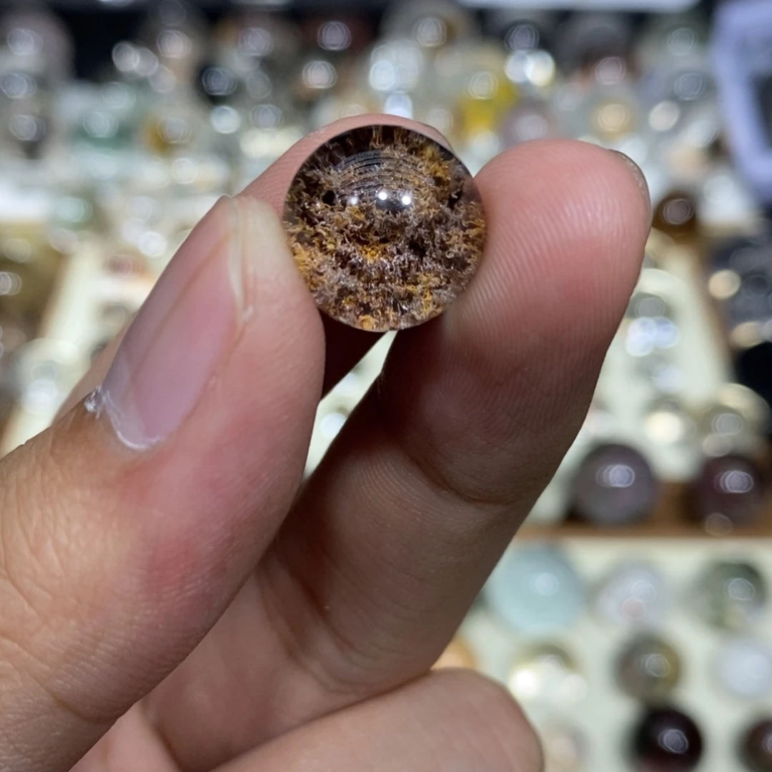 水晶圆珠13.1mm未镶嵌水晶山****姐