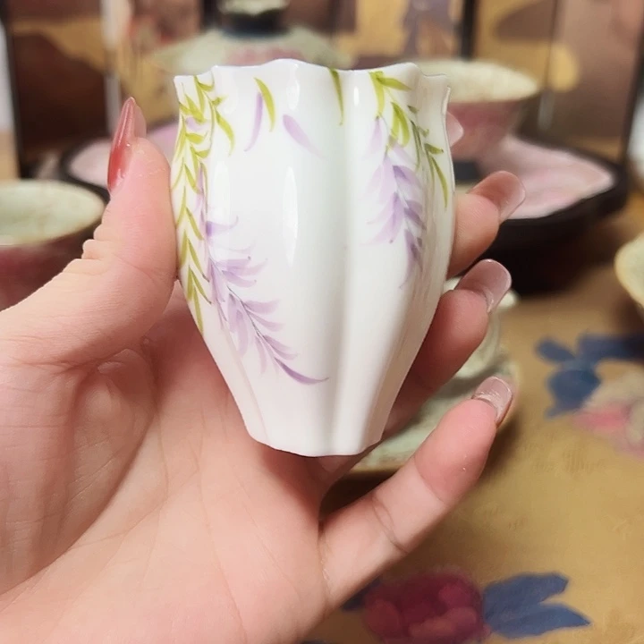 火石红国色牡丹盛世系列茶器