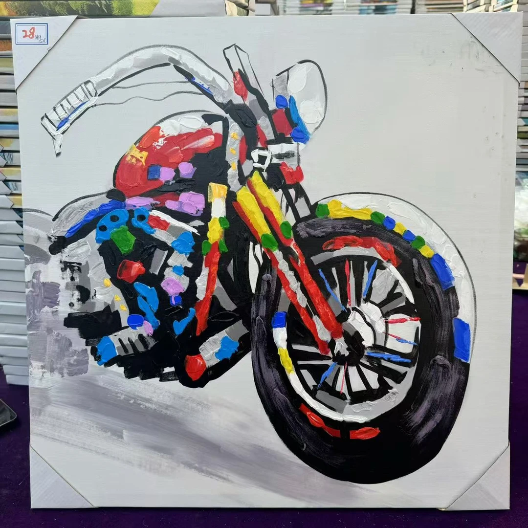 精品纯手绘油画家居6060个性抽象现代风沙发背景画客卧室玄关走廊