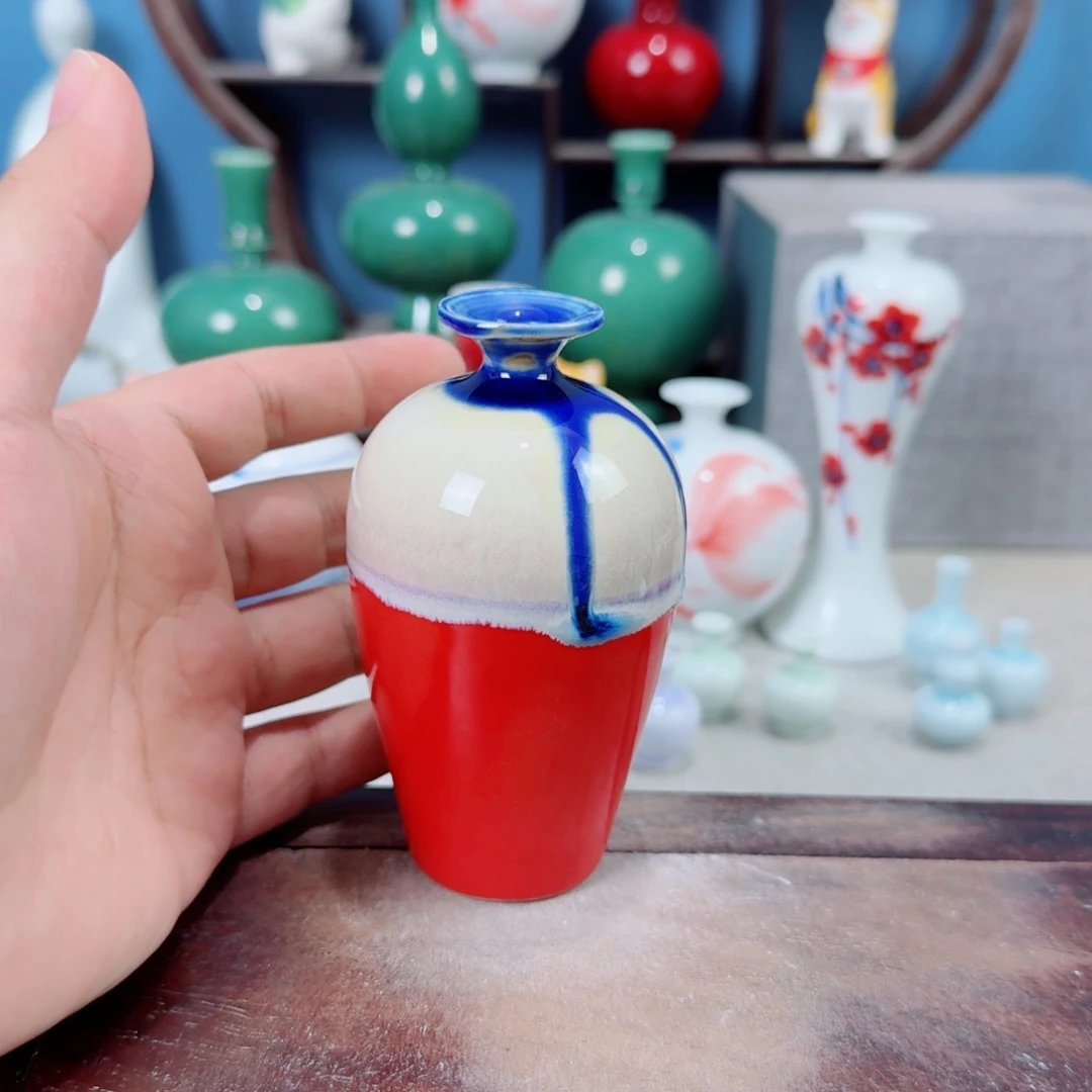 陶瓷手工小花器摆件