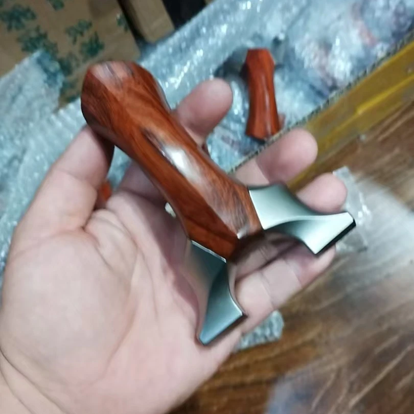 紫檀木柄钛合金天罡弓头