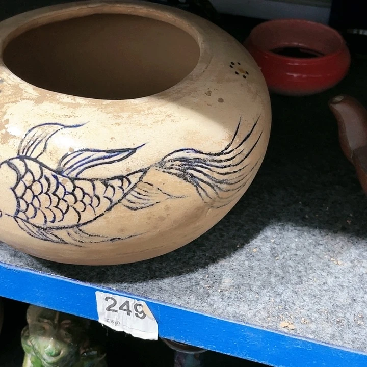 瓦当摆件 摆件茶桌茶台陶瓷幽*