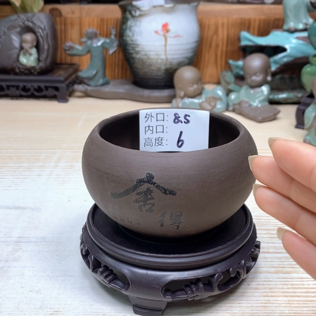 紫砂花盆陶瓷艺术花盆陶瓷