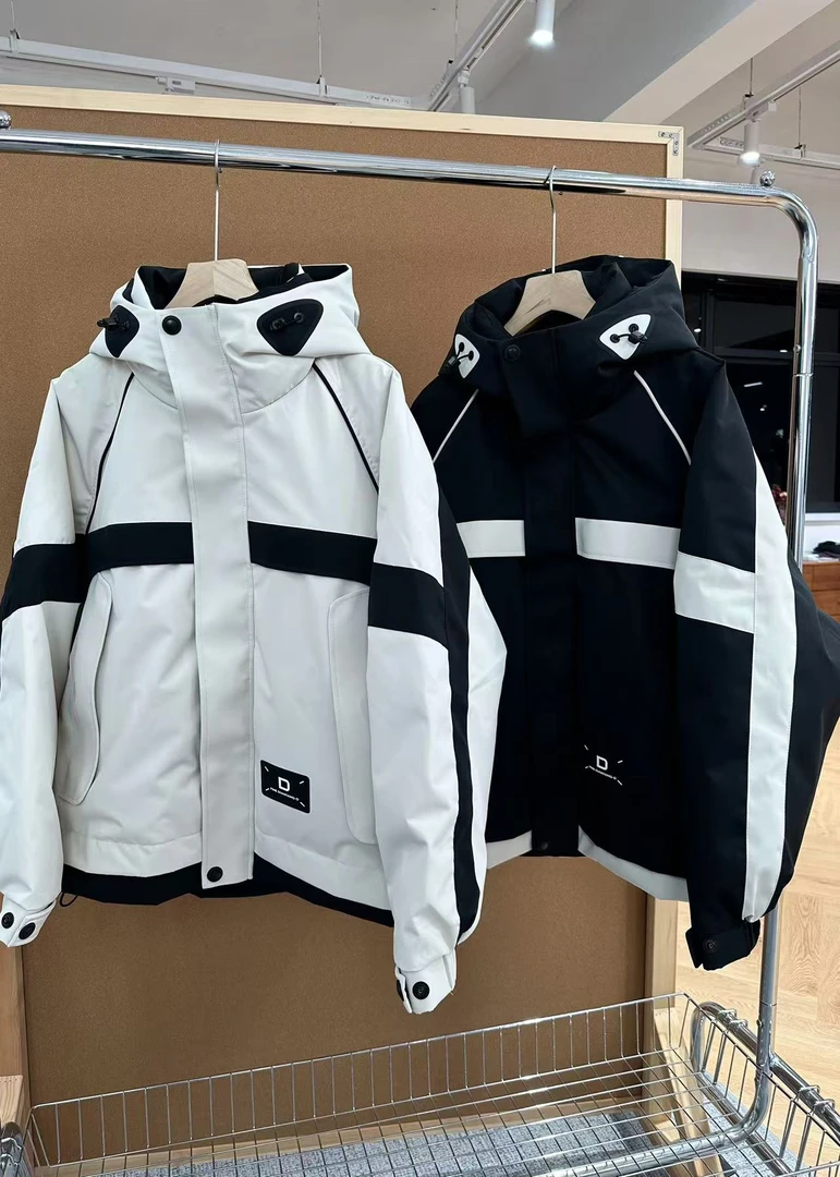 YJNINESEVEN冬季新款【大熊猫】百搭潮流90白鸭绒羽绒服4035