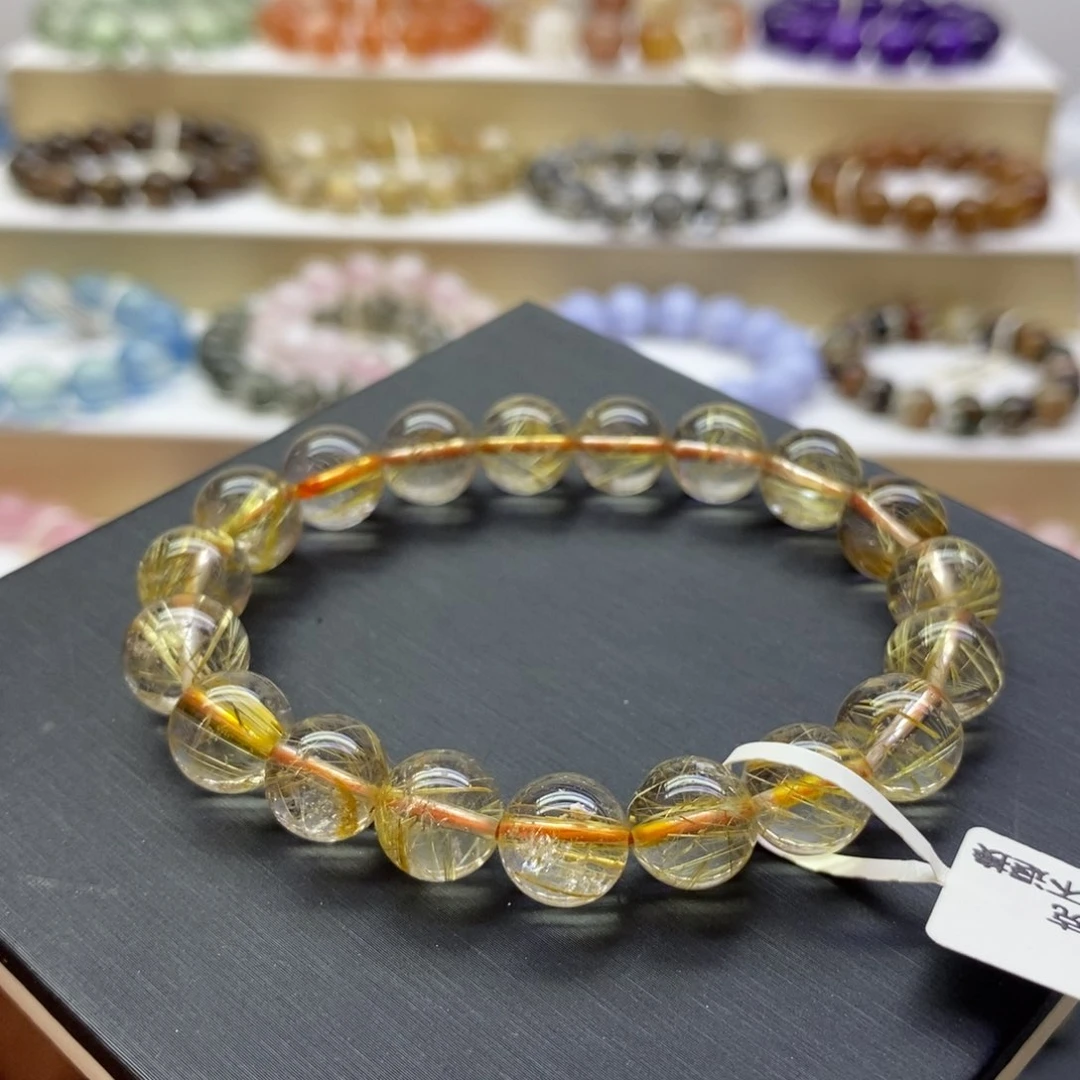 水晶手链未镶嵌金发晶10m