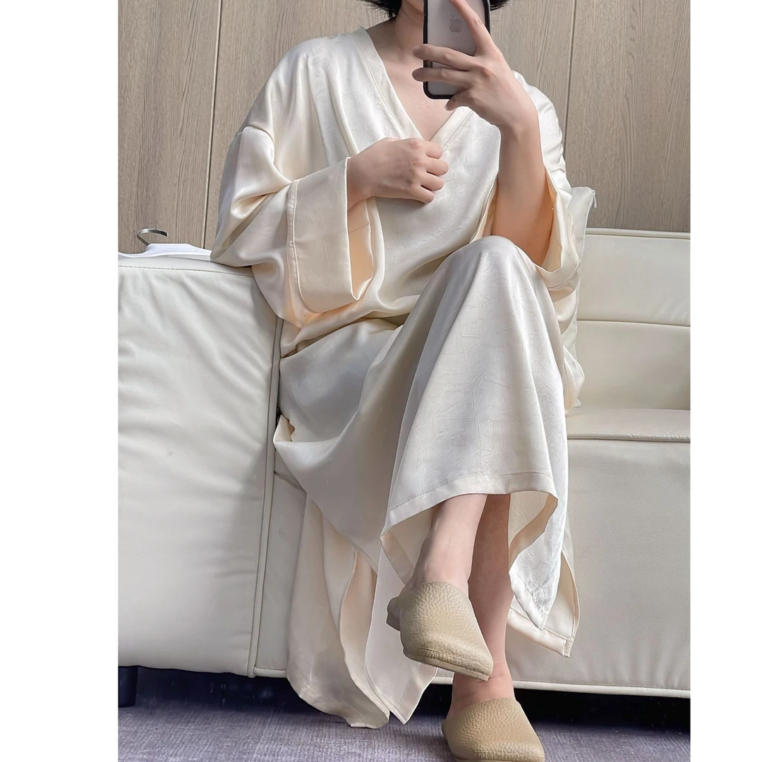 寻汀源2526长袍I秋季新款时尚百搭大码千金老钱风女式衣服长款