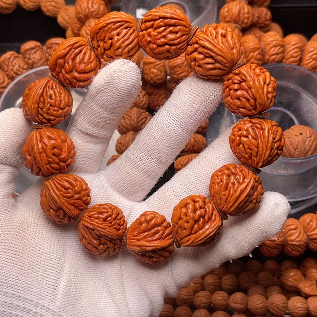 手串桃核红魔刺龙22