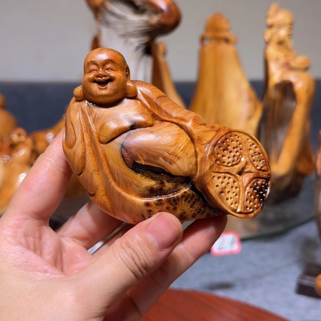 柏木崖柏手把件摆件