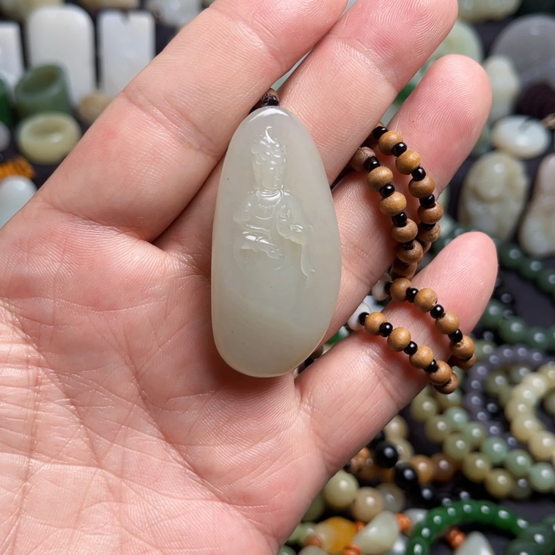 和田玉（子料）未镶嵌吊坠(不含链)