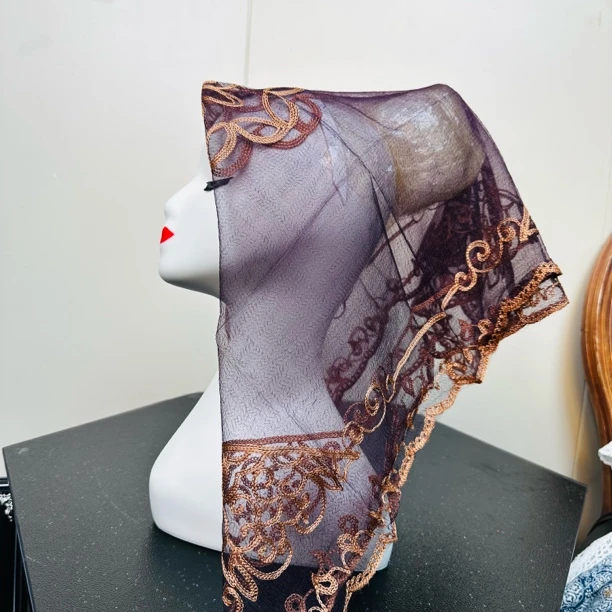 民族风绣花纱巾春秋款