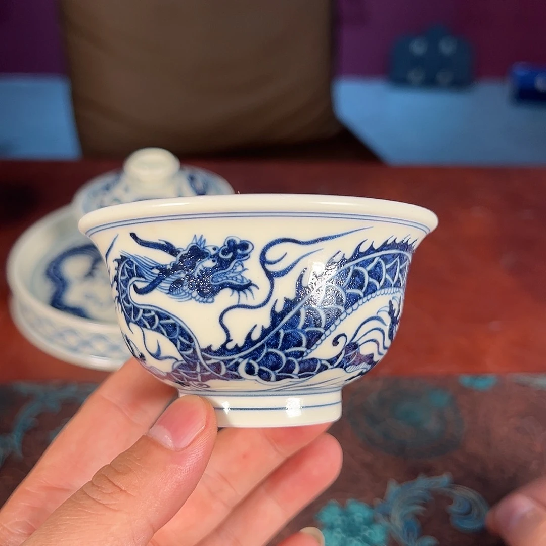 杯景德镇手绘艺术老万晚场