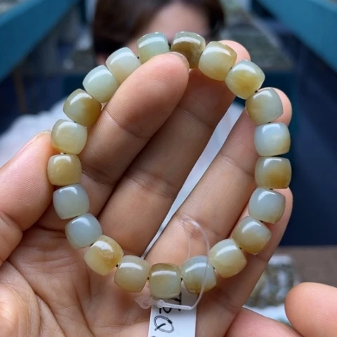 未镶嵌手串和田玉10直切