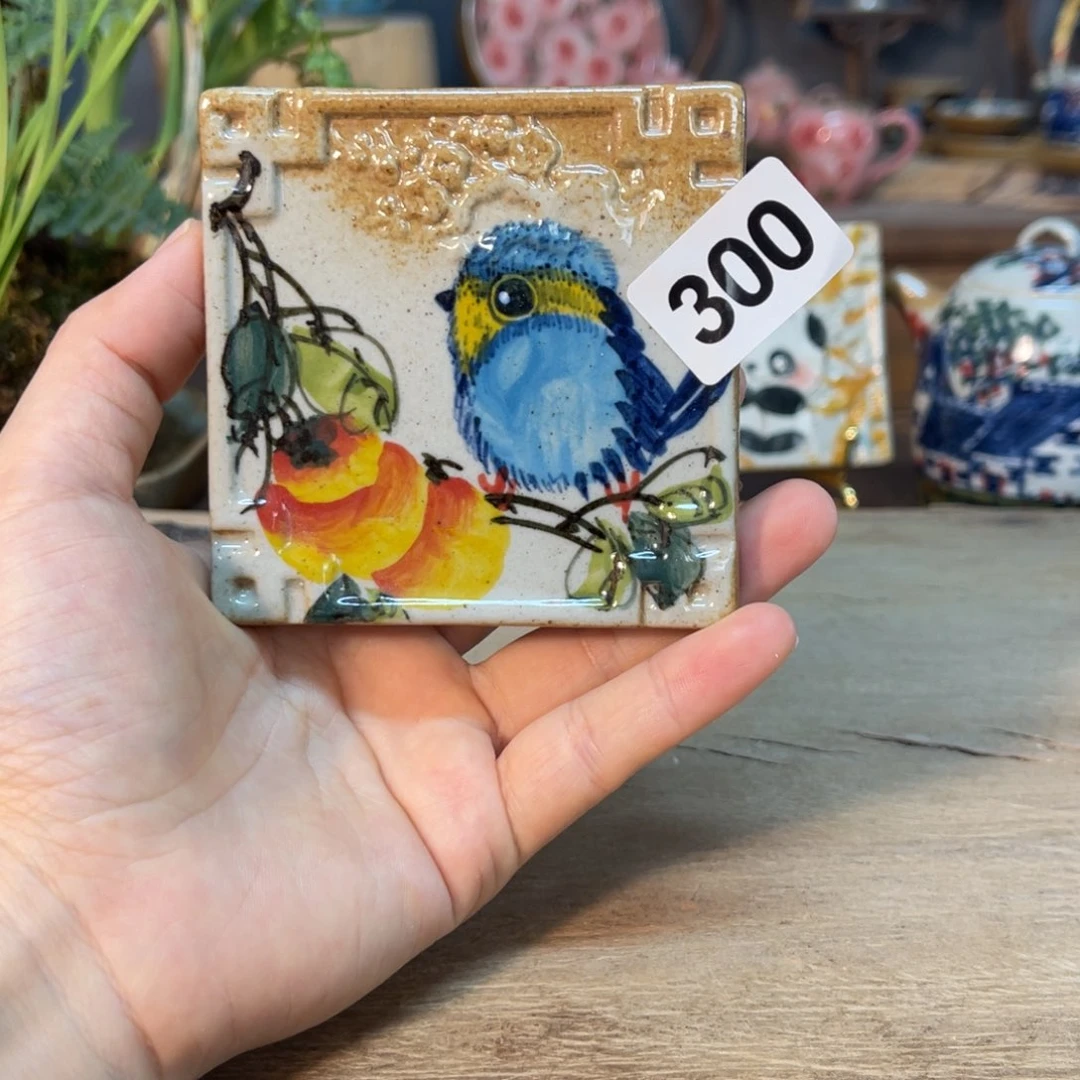 壶素浅陶瓷手工手绘