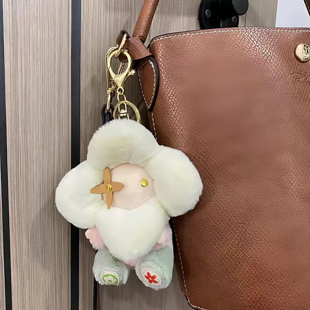 包包挂件太阳花公仔挂件小饰品包包装饰毛绒娃娃挂饰玩偶