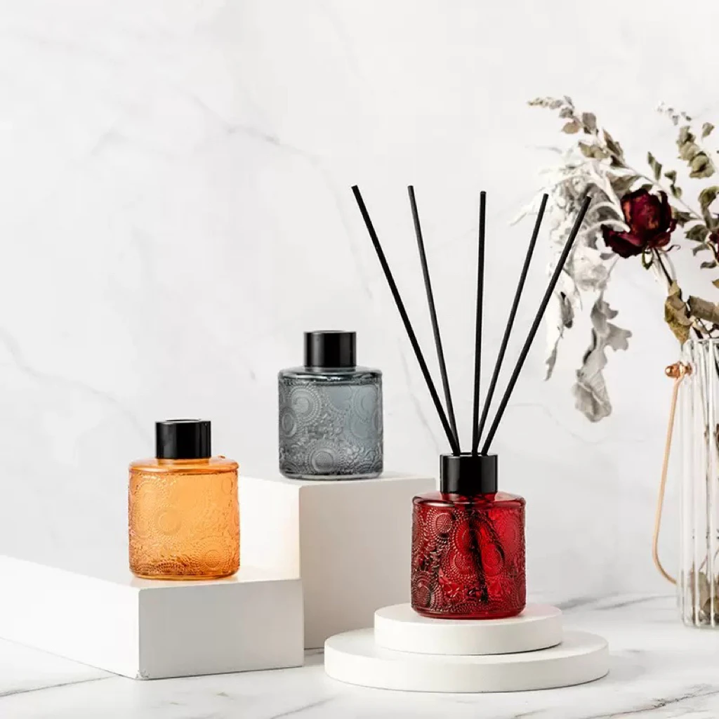 浮雕款无火香薰挥发液套装酒店家居卫生间室内100ml