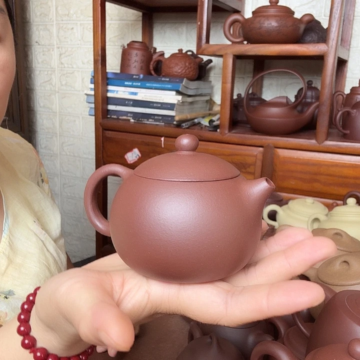 茶壶紫砂西施180cc半手工