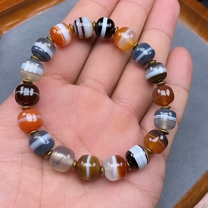 春***曦玛瑙/玉髓手链未镶嵌