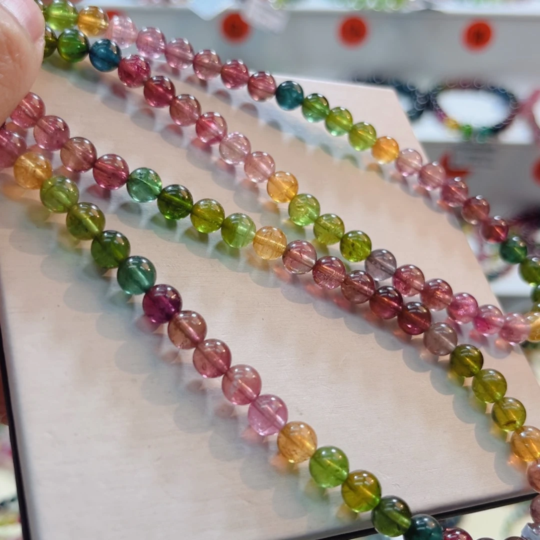 碧玺未镶嵌手链碧玺