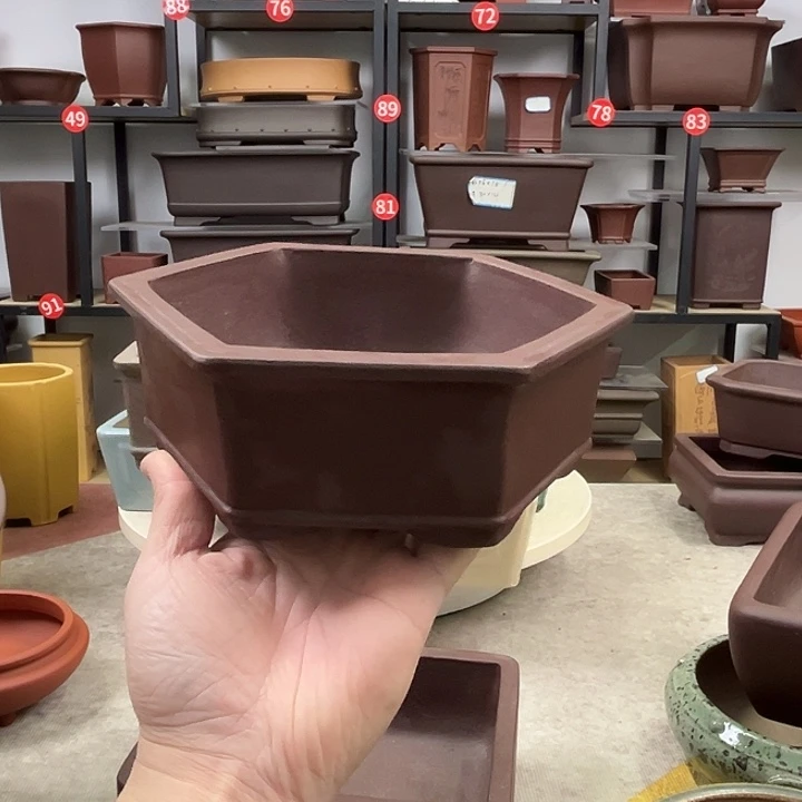 花盆紫砂内口15，内深5