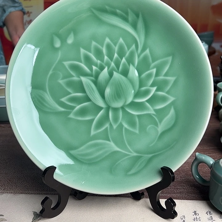 龙泉云间青瓷小米茶器