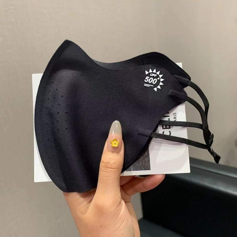 AEROBI ACTIVE夏季冰丝防晒口罩冰感无痕不粘嘴3D立体透气7002